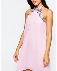 Розовое свободное платье от Lipsy