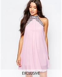 Розовое свободное платье от Lipsy