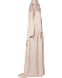 Розовое шелковое вечернее платье от Ann Demeulemeester