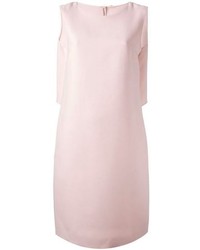 Розовое шелковое платье прямого кроя от Valentino