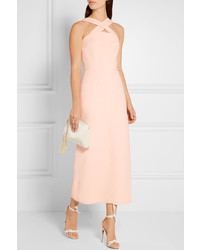 Розовое шерстяное платье от Emilia Wickstead
