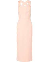 Розовое шерстяное платье от Emilia Wickstead
