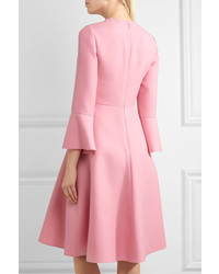 Розовое шерстяное платье от Valentino