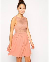 Розовое шифоновое коктейльное платье от American Apparel