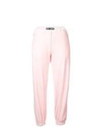 Женские розовые бархатные спортивные штаны от Barbara Bologna