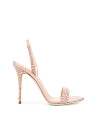 Розовые босоножки на каблуке от Giuseppe Zanotti Design