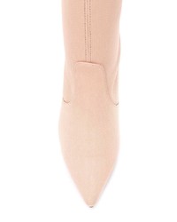 Розовые ботильоны на резинке от Stuart Weitzman