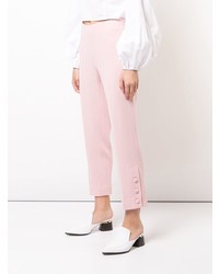 Женские розовые брюки-галифе от Lela Rose