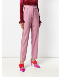 Женские розовые брюки-галифе от Marco De Vincenzo