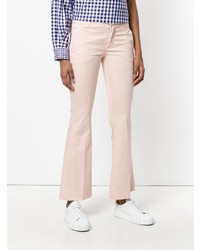 Розовые брюки-клеш от Dondup