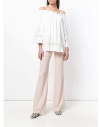 Розовые брюки-клеш от Chloé