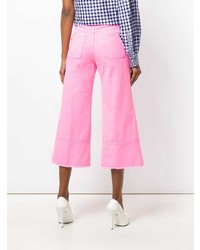 Розовые брюки-кюлоты от MSGM