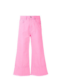 Розовые брюки-кюлоты от MSGM