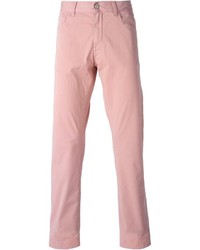 Розовые брюки чинос от Canali
