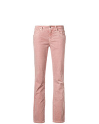 Розовые вельветовые узкие брюки от Cambio