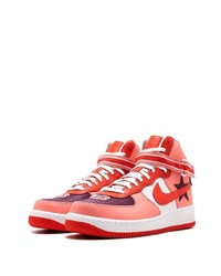 Мужские розовые высокие кеды от Nike