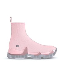 Мужские розовые высокие кеды от Swear