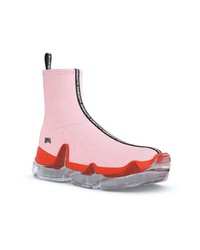 Мужские розовые высокие кеды от Swear