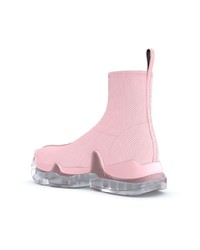 Женские розовые высокие кеды от Swear
