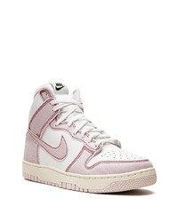 Мужские розовые высокие кеды от Nike