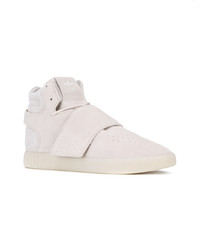 Мужские розовые высокие кеды от adidas