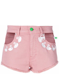 Женские розовые джинсовые шорты от Flamingos