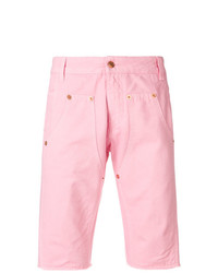 Мужские розовые джинсовые шорты от Paura