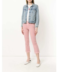 Розовые джинсы-клеш от 7 For All Mankind