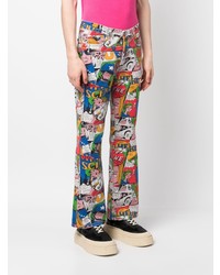 Мужские розовые джинсы с принтом от ERL