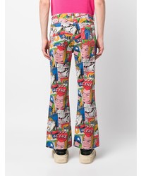 Мужские розовые джинсы с принтом от ERL