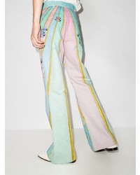 Мужские розовые джинсы с принтом от Casablanca