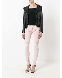 Розовые джинсы скинни от Balmain