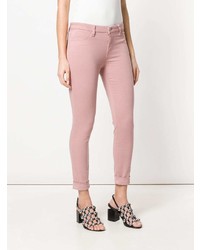 Розовые джинсы скинни от J Brand