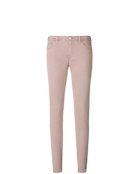 Розовые джинсы скинни от Emporio Armani