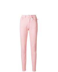 Розовые джинсы скинни от Gcds
