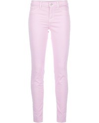 Розовые джинсы скинни от J Brand
