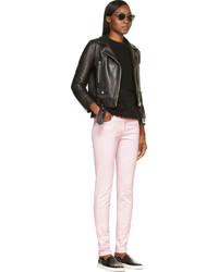 Розовые джинсы скинни от Christopher Kane