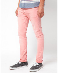 Мужские розовые джинсы от Asos