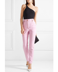 Женские розовые джинсы от Versace