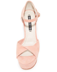 Женские розовые замшевые босоножки от Alice + Olivia