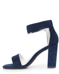 Женские розовые замшевые босоножки от Jeffrey Campbell