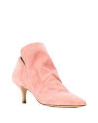 Розовые замшевые ботильоны от Strategia