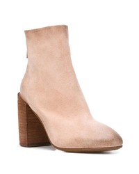 Розовые замшевые ботильоны от Marsèll