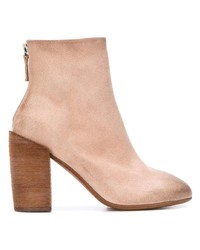 Розовые замшевые ботильоны от Marsèll