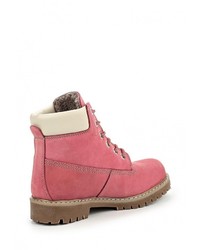 Женские розовые замшевые ботинки от Excavator