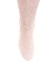 Розовые замшевые ботфорты от Stuart Weitzman