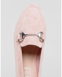 Женские розовые замшевые лоферы от Office