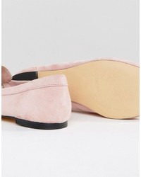 Женские розовые замшевые лоферы от Office