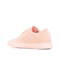 Мужские розовые замшевые низкие кеды от Common Projects