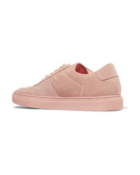 Женские розовые замшевые низкие кеды от Common Projects